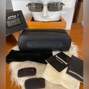 Chrome Hearts Living Proof 2 Vintage sunglasses. Black matte ebony w/engraving.